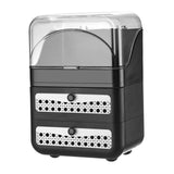 Maxbell Makeup Organizer Clear Lid Cosmetics Organizer for Bathroom Countertop Women Black 3 Tier