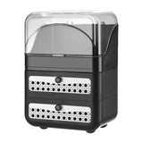 Maxbell Makeup Organizer Clear Lid Cosmetics Organizer for Bathroom Countertop Women Black 3 Tier