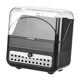 Maxbell Makeup Organizer Clear Lid Cosmetics Organizer for Bathroom Countertop Women Black 2 Tier