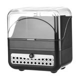 Maxbell Makeup Organizer Clear Lid Cosmetics Organizer for Bathroom Countertop Women Black 2 Tier