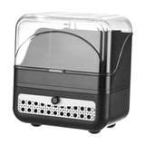 Maxbell Makeup Organizer Clear Lid Cosmetics Organizer for Bathroom Countertop Women Black 2 Tier