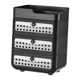 Maxbell Makeup Organizer Portable Large Capacity Storage Holder for Girls Countertop 4 Tier Black