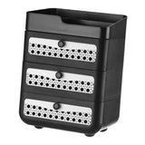 Maxbell Makeup Organizer Portable Large Capacity Storage Holder for Girls Countertop 4 Tier Black