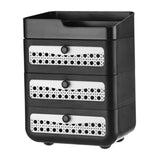 Maxbell Makeup Organizer Portable Large Capacity Storage Holder for Girls Countertop 4 Tier Black