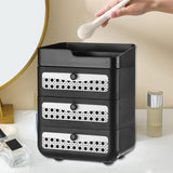 Maxbell Makeup Organizer Portable Large Capacity Storage Holder for Girls Countertop 4 Tier Black