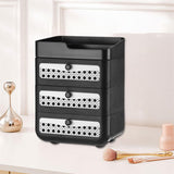 Maxbell Makeup Organizer Portable Large Capacity Storage Holder for Girls Countertop 4 Tier Black