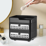 Maxbell Makeup Organizer Portable Large Capacity Storage Holder for Girls Countertop 3 Tier Black