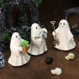 Maxbell 3 Pieces Ghost Figurines Plant Pot Decorations for Tabletop Home Decor Patio