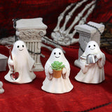 Maxbell 3 Pieces Ghost Figurines Plant Pot Decorations for Tabletop Home Decor Patio