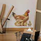 Maxbell Chicken Wall Sticker Rooster Chicken Waterproof for School Apartment Kitchen