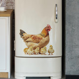 Maxbell Chicken Wall Sticker Rooster Chicken Waterproof for School Apartment Kitchen
