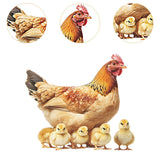 Maxbell Chicken Wall Sticker Rooster Chicken Waterproof for School Apartment Kitchen