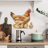 Maxbell Chicken Wall Sticker Rooster Chicken Waterproof for School Apartment Kitchen