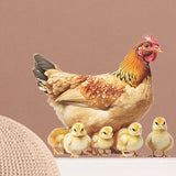 Maxbell Chicken Wall Sticker Rooster Chicken Waterproof for School Apartment Kitchen