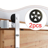 Maxbell 2x Sliding Barn Door Wheels Smooth Hardware for Garages Barns Interior Doors