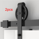 Maxbell 2x Sliding Barn Door Wheels Smooth Hardware for Garages Barns Interior Doors