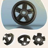 Maxbell 2x Sliding Barn Door Wheels Smooth Hardware for Garages Barns Interior Doors