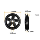 Maxbell 2x Sliding Barn Door Wheels Smooth Hardware for Garages Barns Interior Doors