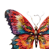 Maxbell Metal Butterfly Wall Art Hanging Decoration for Patio Balcony Indoor Outdoor