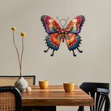 Maxbell Metal Butterfly Wall Art Hanging Decoration for Patio Balcony Indoor Outdoor