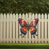 Maxbell Metal Butterfly Wall Art Hanging Decoration for Patio Balcony Indoor Outdoor