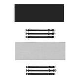 Maxbell Universal Portable Air Conditioner Hose Cover with 3 Adjustable Buckle Bands Gray