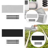 Maxbell Universal Portable Air Conditioner Hose Cover with 3 Adjustable Buckle Bands Gray