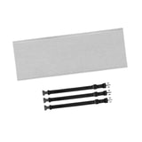 Maxbell Universal Portable Air Conditioner Hose Cover with 3 Adjustable Buckle Bands Gray