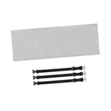 Maxbell Universal Portable Air Conditioner Hose Cover with 3 Adjustable Buckle Bands Gray