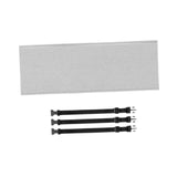 Maxbell Universal Portable Air Conditioner Hose Cover with 3 Adjustable Buckle Bands Gray