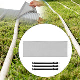 Maxbell Universal Portable Air Conditioner Hose Cover with 3 Adjustable Buckle Bands Gray