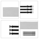 Maxbell Universal Portable Air Conditioner Hose Cover with 3 Adjustable Buckle Bands Gray