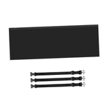 Maxbell Universal Portable Air Conditioner Hose Cover with 3 Adjustable Buckle Bands Black