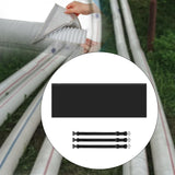 Maxbell Universal Portable Air Conditioner Hose Cover with 3 Adjustable Buckle Bands Black