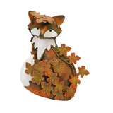 Maxbell Fox Garden Statue Decorative Iron Sculpture for Porch Landscape Fall Harvest
