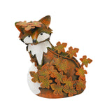 Maxbell Fox Garden Statue Decorative Iron Sculpture for Porch Landscape Fall Harvest