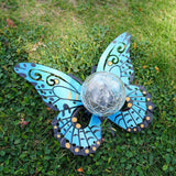 Maxbell Butterfly Shape Solar Garden Light Solar Powered Lighted for Patio Landscape