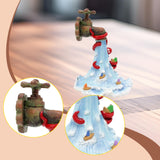 Maxbell Faucet Octopus Figurine Resin Sculpture for Balconies Flowerbed Housewarming