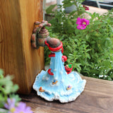 Maxbell Faucet Octopus Figurine Resin Sculpture for Balconies Flowerbed Housewarming