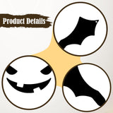 Maxbell Halloween Pumpkin Face Decal Sticker DIY Craft Props Template for Glass Kids