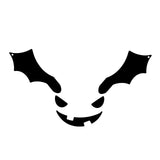 Maxbell Halloween Pumpkin Face Decal Sticker DIY Craft Props Template for Glass Kids