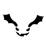 Maxbell Halloween Pumpkin Face Decal Sticker DIY Craft Props Template for Glass Kids