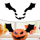Maxbell Halloween Pumpkin Face Decal Sticker DIY Craft Props Template for Glass Kids