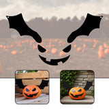 Maxbell Halloween Pumpkin Face Decal Sticker DIY Craft Props Template for Glass Kids