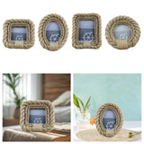 Maxbell Photo Frame Wooden Elegant Picture Frame for Anniversary Apartment Farmhouse Square 4inch