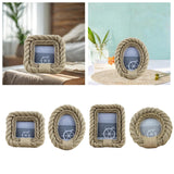 Maxbell Photo Frame Wooden Elegant Picture Frame for Anniversary Apartment Farmhouse Square 4inch