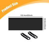 Maxbell Air Conditioner Hose Protection Cover Home Removable Hose Duct Vent Cover Black