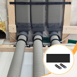 Maxbell Air Conditioner Hose Protection Cover Home Removable Hose Duct Vent Cover Black