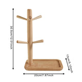 Maxbell Wood Key Tray Entryway Tray Organizer Catchall Tray for Phone Bedroom Office Rectangular base