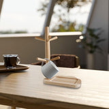 Maxbell Wood Key Tray Entryway Tray Organizer Catchall Tray for Phone Bedroom Office Cloud Base